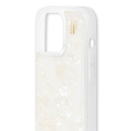 iPhone 15 iDeal Of Sweden Pearlized deksel - Hvit