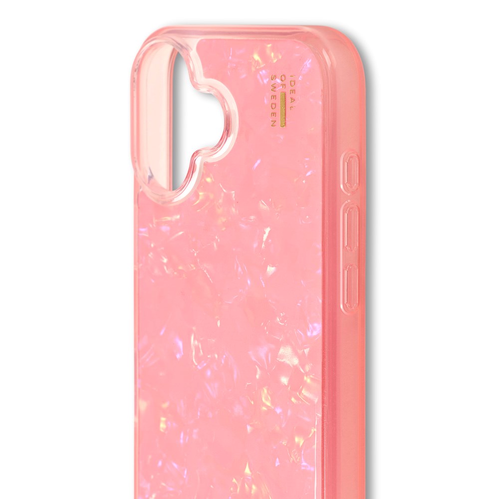 iPhone 16 iDeal Of Sweden Pearlized deksel - Rosa
