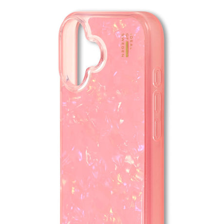 iPhone 16 iDeal Of Sweden Pearlized deksel - Rosa