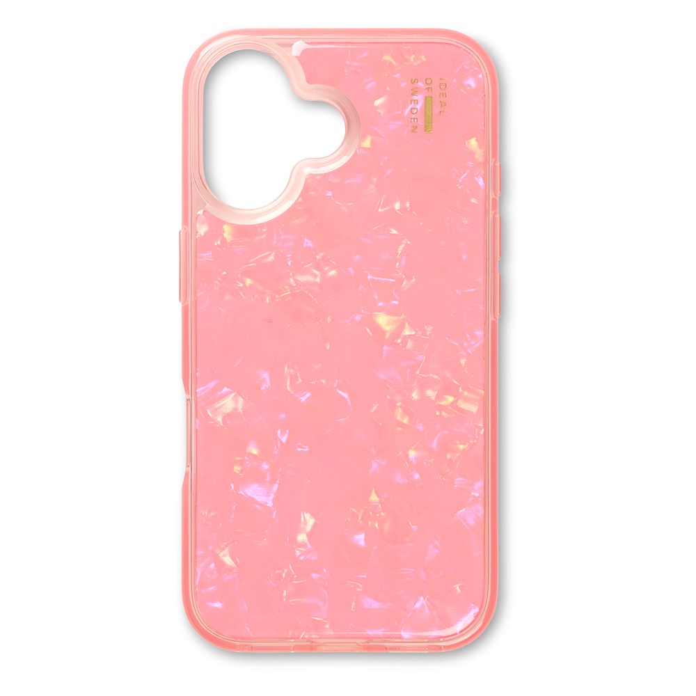 iPhone 16 iDeal Of Sweden Pearlized deksel - Rosa