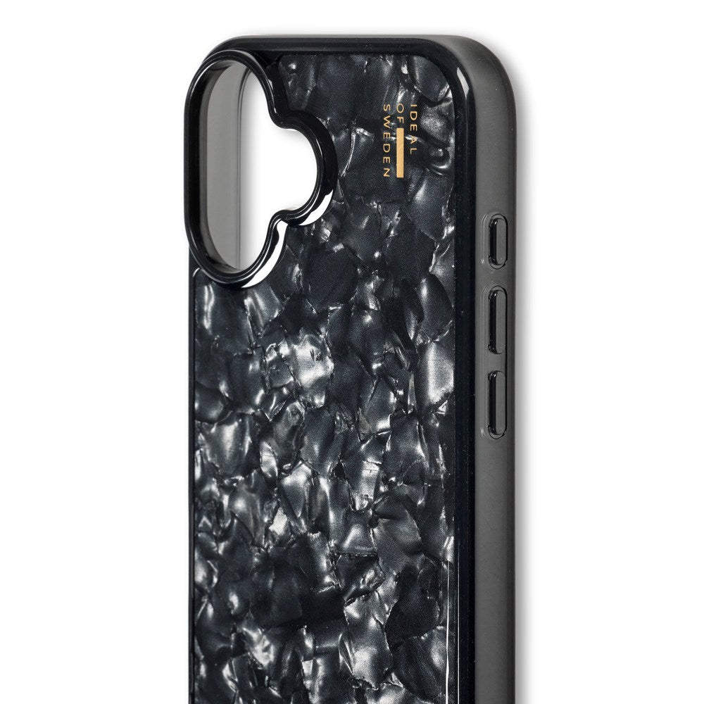 iPhone 16 Plus iDeal Of Sweden Pearlized deksel - Svart