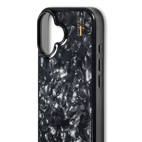 iPhone 16 Plus iDeal Of Sweden Pearlized deksel - Svart