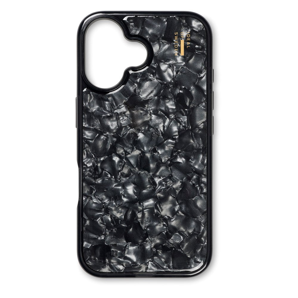 iPhone 16 Plus iDeal Of Sweden Pearlized deksel - Svart