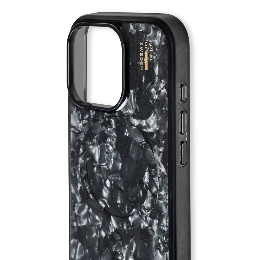 iPhone 16 Pro iDeal Of Sweden Pearlized deksel - MagSafe-kompatibel - Svart