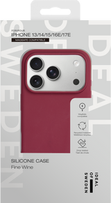 iPhone 17e / 16e / 15 / 14 / 13 iDeal Of Sweden Silikone Cover - MagSafe Kompatibelt - Fine Wine