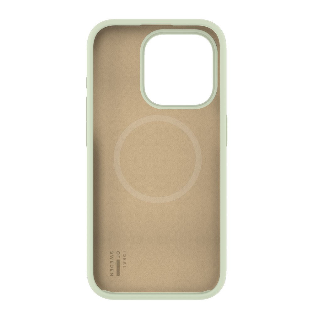 iPhone 15 Pro iDeal Of Sweden Silikone Cover - MagSafe Kompatibel - Sage Green