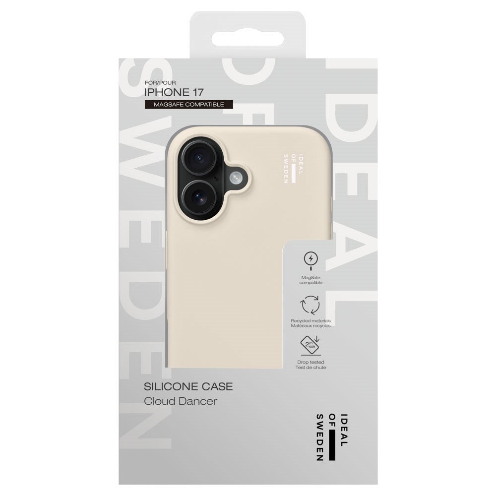 iPhone 17 iDeal Of Sweden Silikone Cover - MagSafe Kompatibelt - Cloud Dancer
