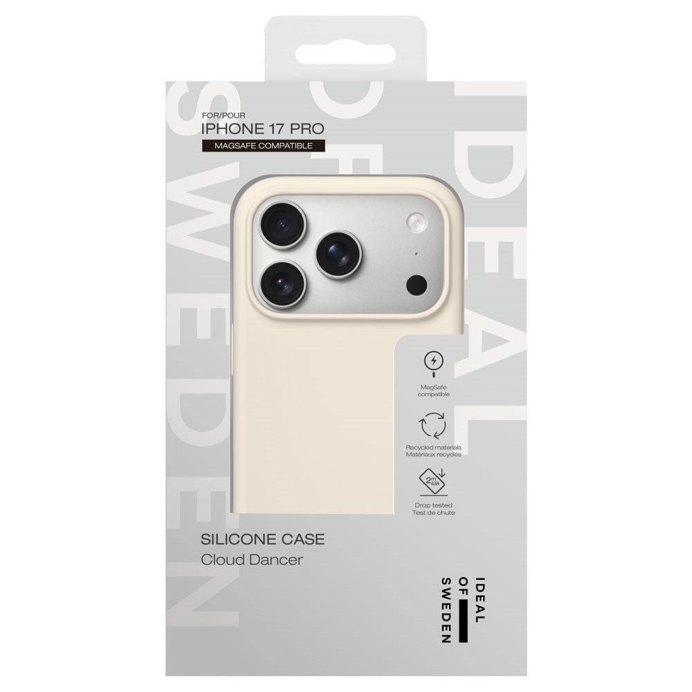 iPhone 17 Pro iDeal Of Sweden Silikone Cover - MagSafe Kompatibelt - Cloud Dancer
