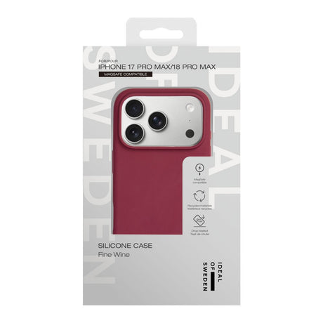 iPhone 18 Pro Max / 17 Pro Max iDeal Of Sweden Silikone Cover - MagSafe Kompatibelt - Fine Wine
