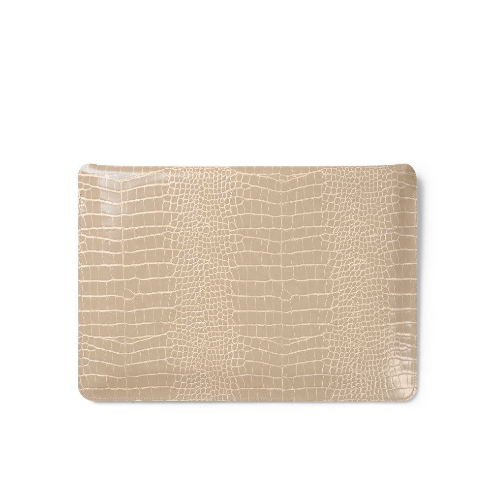 iDeal of Sweden 16" Laptop Sleeve - Warm Beige Croco