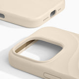 iPhone 16 Pro iDeal of Sweden Soft Swirl Silikone Cover - MagSafe Kompatibel - Cloud Dancer