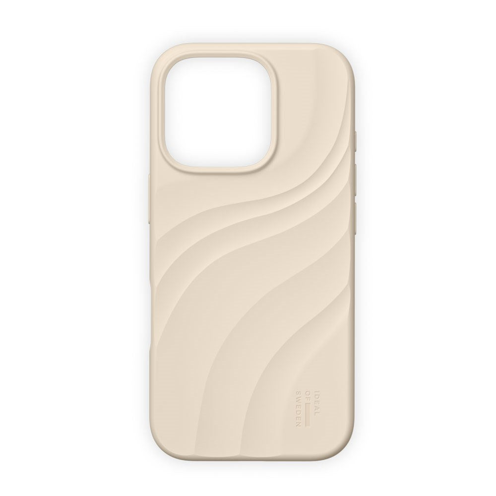 iPhone 16 Pro iDeal of Sweden Soft Swirl Silikone Cover - MagSafe Kompatibel - Cloud Dancer