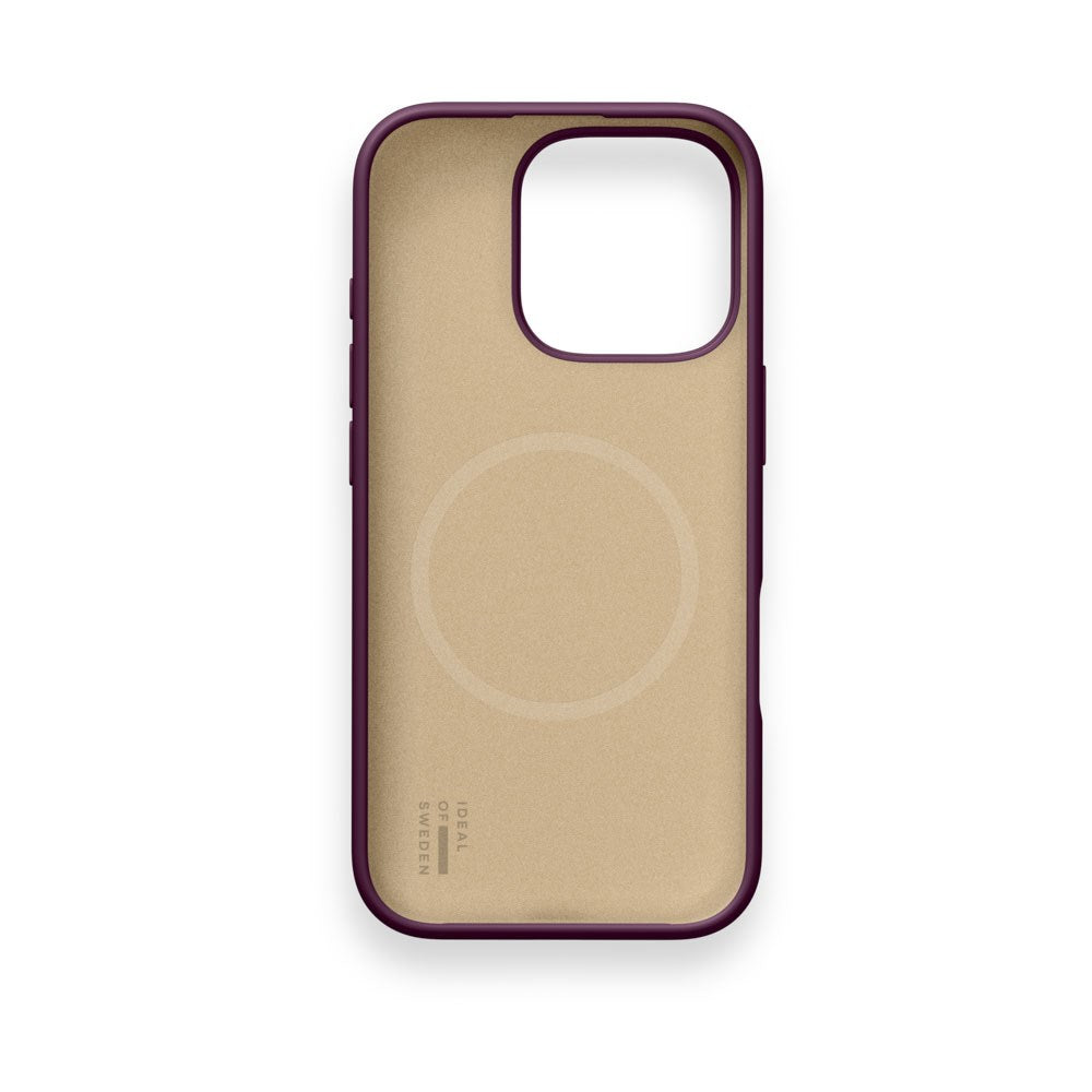 iPhone 16 Pro iDeal of Sweden Soft Swirl Silikone Cover - MagSafe Kompatibel - Velvet Plum