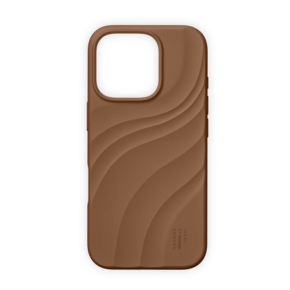 iPhone 16 Pro iDeal of Sweden Soft Swirl Silikone Cover - MagSafe Kompatibel - Salted Caramel