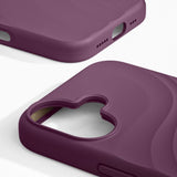 iPhone 17 iDeal of Sweden Soft Swirl Silikone Cover - MagSafe Kompatibel - Velvet Plum