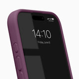 iPhone 17 iDeal of Sweden Soft Swirl Silikone Cover - MagSafe Kompatibel - Velvet Plum