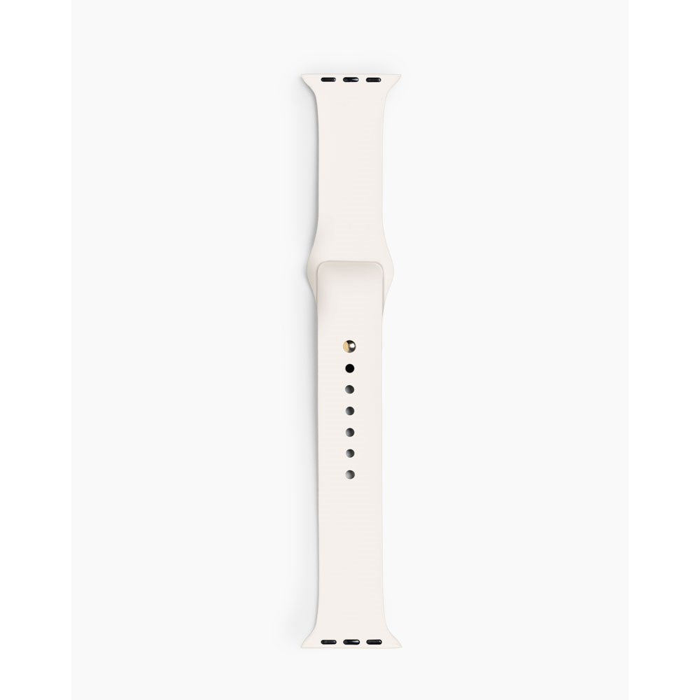 Apple Watch (38/40/SE/41/42mm) iDeal of Sweden Silikonerem - Str. S/M - Cloud Dancer