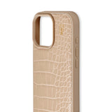 iPhone 16 Pro Max iDeal Of Sweden Vegan Lærveske - Varm Beige Croco