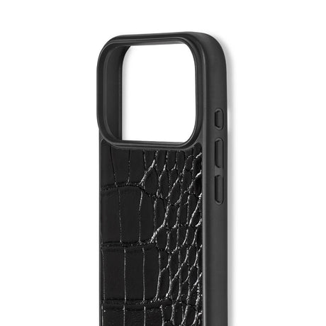 iPhone 18 Pro Max / 17 Pro Max iDeal of Sweden Vegan Leather Cover - MagSafe Kompatibel - Black Croco