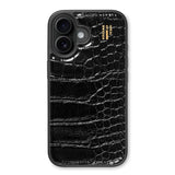 iPhone 16 iDeal Of Sweden Vegan Lærveske - MagSafe-kompatibel - Svart Croco