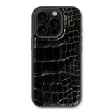 iPhone 16 Pro iDeal Of Sweden Vegan Lærveske - MagSafe-kompatibel - Svart Croco