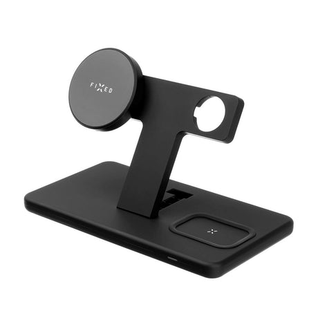 Fast MagPowerstation 3-i-1 30W trådløs lader - MagSafe-kompatibel - Svart