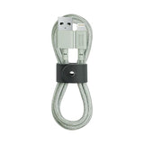 Native Union beltekabel USB-A til Lightning m. Skinnspenne 1,2 meter - Sage