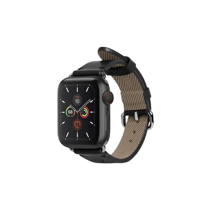 Apple Watch (38/40/SE/41/42 mm) Native Union Classic ekte lærreim - svart