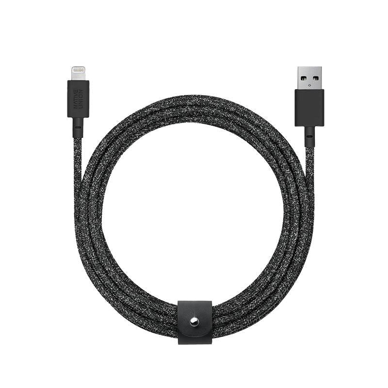 Native Union Belt Kabel USB-A til Lightning m. Læderspænde 1.2 meter - Cosmos