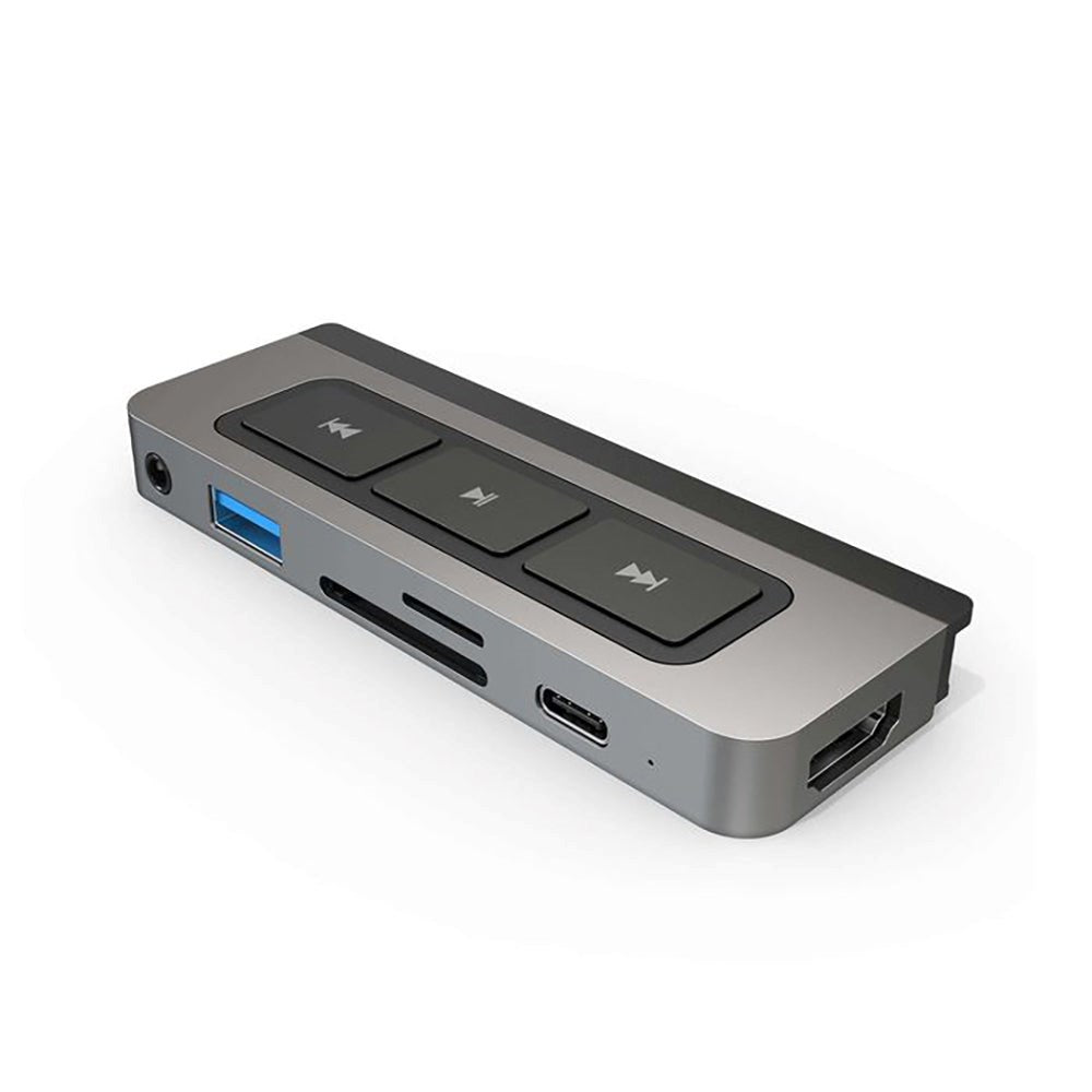 Hyperdrive USB-C Media iPad Adapter 6-in-1 - Grå