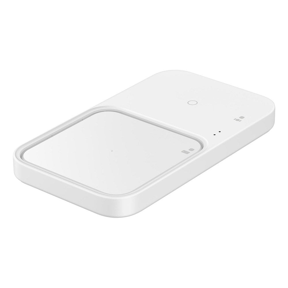 Original Samsung 15W DUO Wireless Pad Trådløs Qi Oplader - Hvid