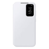 Original Samsung Galaxy S23 FE Smart Clear View Cover - Hvid (EF-ZS711CWEGWW)