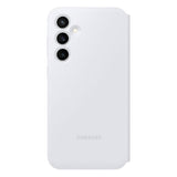 Original Samsung Galaxy S23 FE Smart Clear View Cover - Hvid (EF-ZS711CWEGWW)