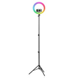 T'NB Influence Pro 14" RGBWW LED-ringlys - inkl. Justerbart stativ og oppbevaringsvesker - Svart