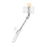 T'NB Influence Pro Multifunksjonell Selfie Stick m. Stativfunksjon og LED-lys - Hvit