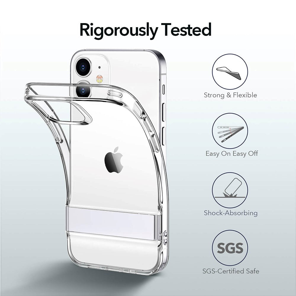 iPhone 12 Mini ESR Air Shield Boost Cover m. Kickstand - Sort