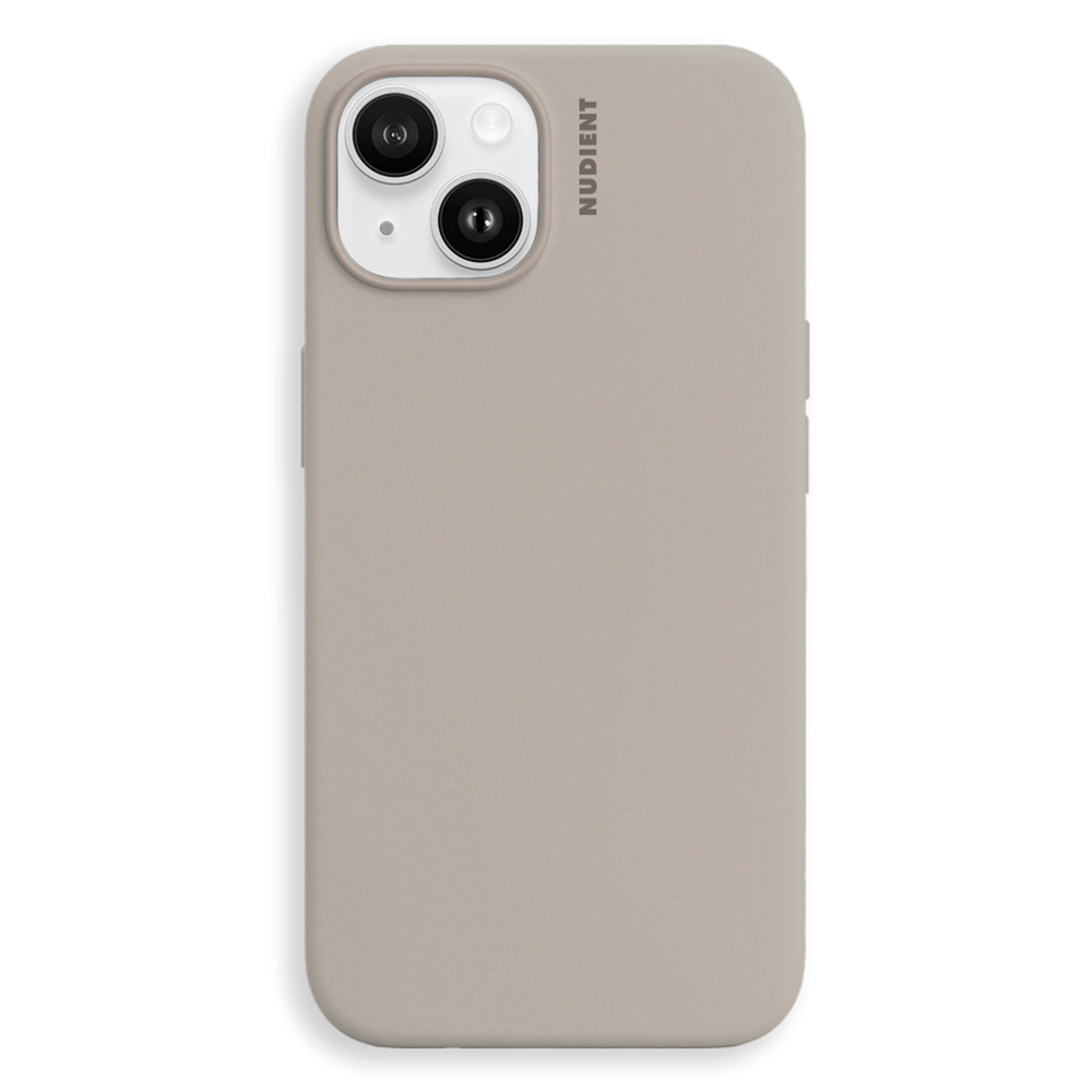 Nudient iPhone 14 Base Silikondeksel - Stone Beige