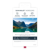 iPhone 14 Plus Key Nordfjord Slim Wallet Skinndeksel m. Lommebok - Svart