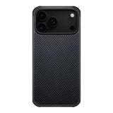 PITAKA iPhone 17 Pro Aramid ProGuard Bagside Cover - MagSafe Kompatibel - Black / Grey