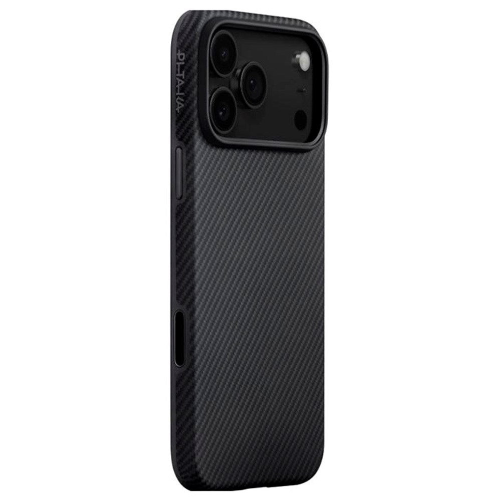 PITAKA iPhone 17 Pro Aramid UltraGuard Bagside Cover - MagSafe Kompatibel - Black / Grey