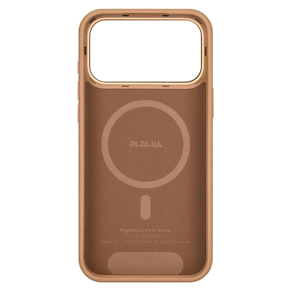 PITAKA iPhone 17 Pro Aramid UltraGuard Bagside Cover - MagSafe Kompatibel - Sunset