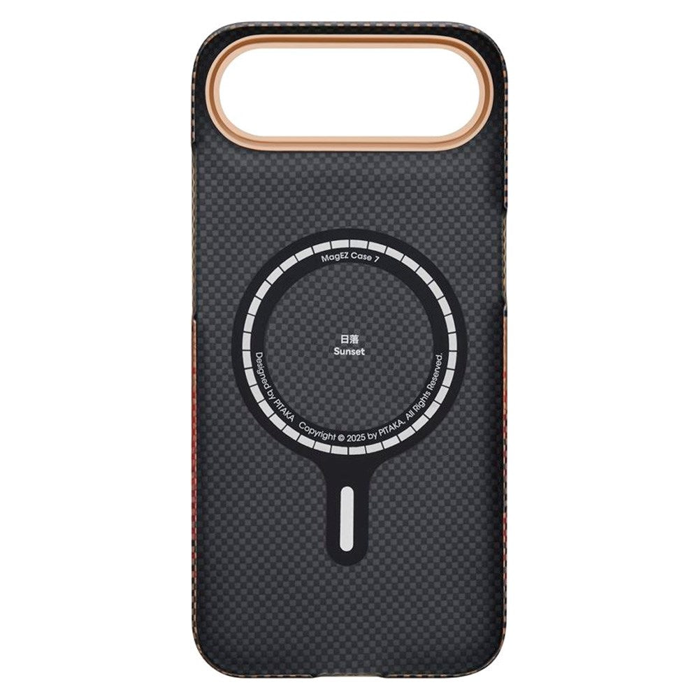 PITAKA iPhone Air Ultra Slim Bagside Cover - MagSafe Kompatibel - Sunset