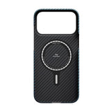 PITAKA iPhone 17 Pro Ultra Slim Bagside Cover - MagSafe Kompatibel - Blue / Grey