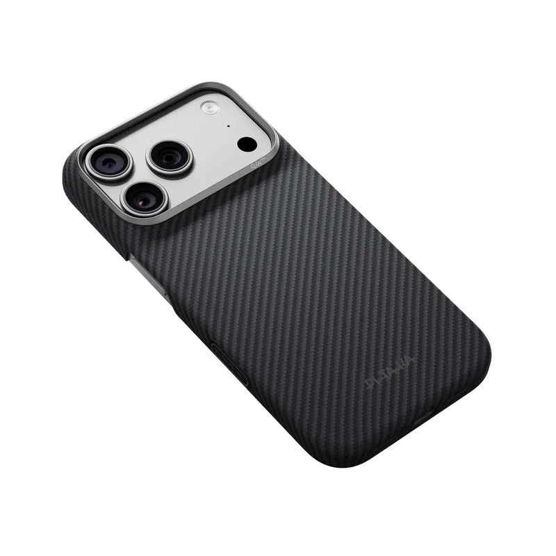 Pitaka iPhone 18 Pro / 17 Pro Edge Bagside Cover - MagSafe Kompatibel - Sort / Grå