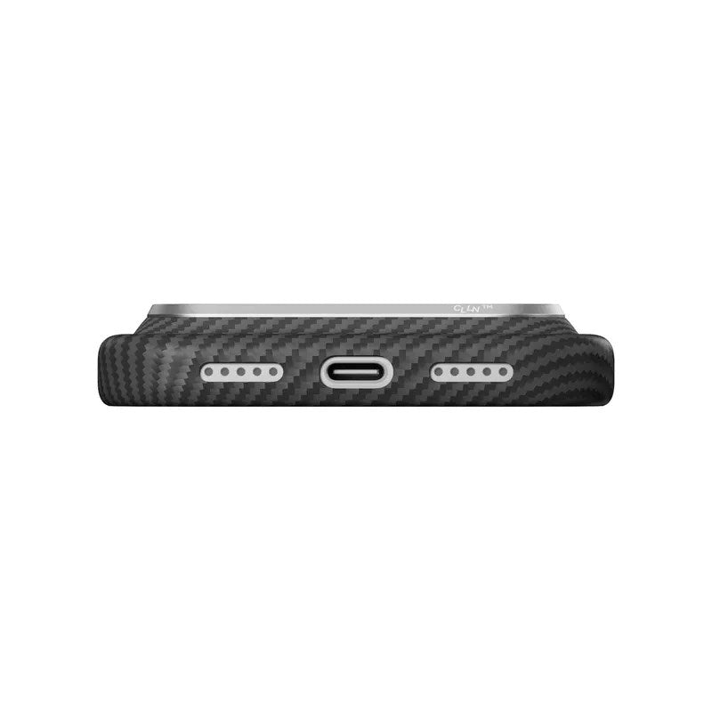 Pitaka iPhone 18 Pro / 17 Pro Edge Bagside Cover - MagSafe Kompatibel - Sort / Grå