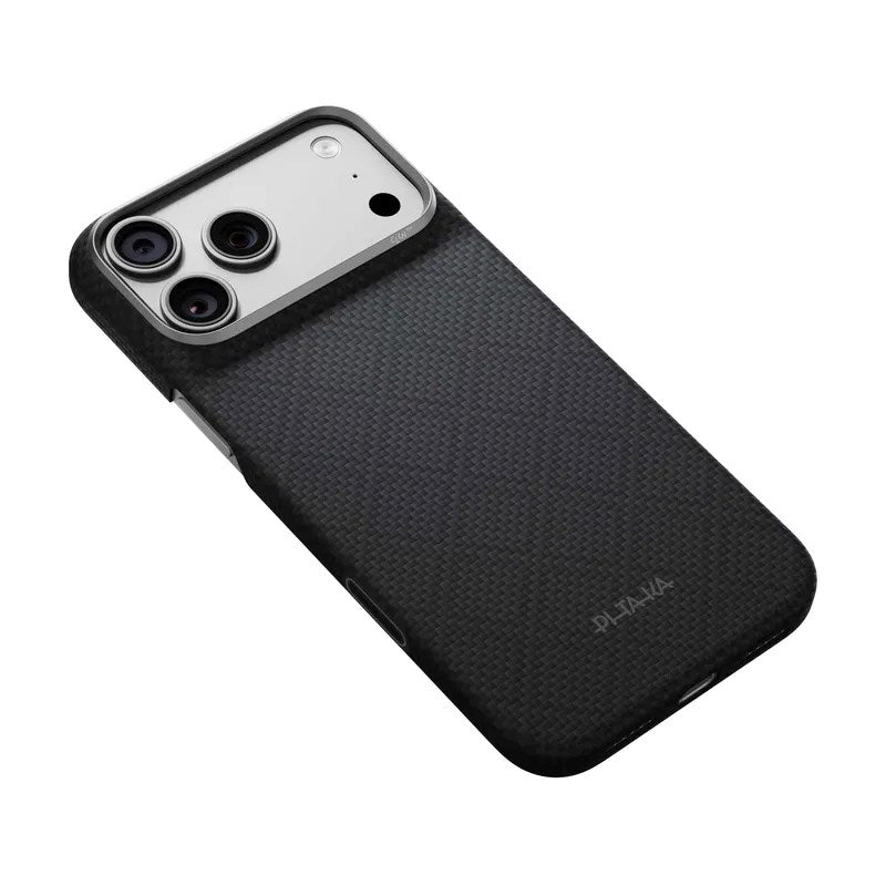 Pitaka iPhone 18 Pro Max / 17 Pro Max Edge Bagside Cover - MagSafe Kompatibel - Basalt Black