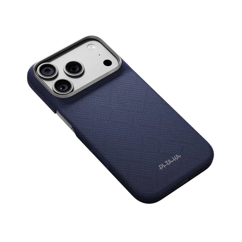 Pitaka iPhone 18 Pro / 17 Pro Edge Bagside Cover - MagSafe Kompatibel - Sapphire Blue