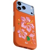 LAUT iPhone 18 Pro / 17 Pro TWINE EDGE Mobil Cover med Strop - MagSafe Kompatibel - Sunset Hibiscus
