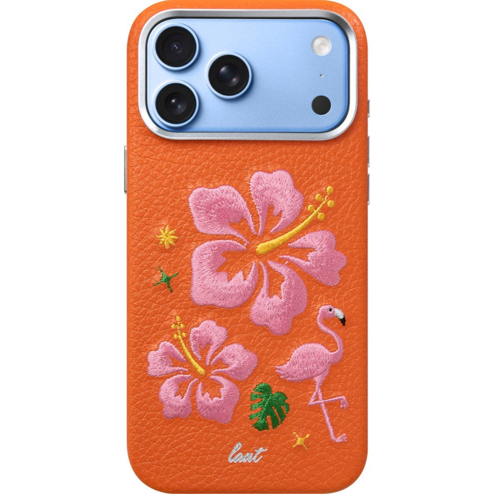 LAUT iPhone 18 Pro Max / 17 Pro Max TWINE EDGE Mobil Cover med Strop - MagSafe Kompatibel - Sunset Hibiscus