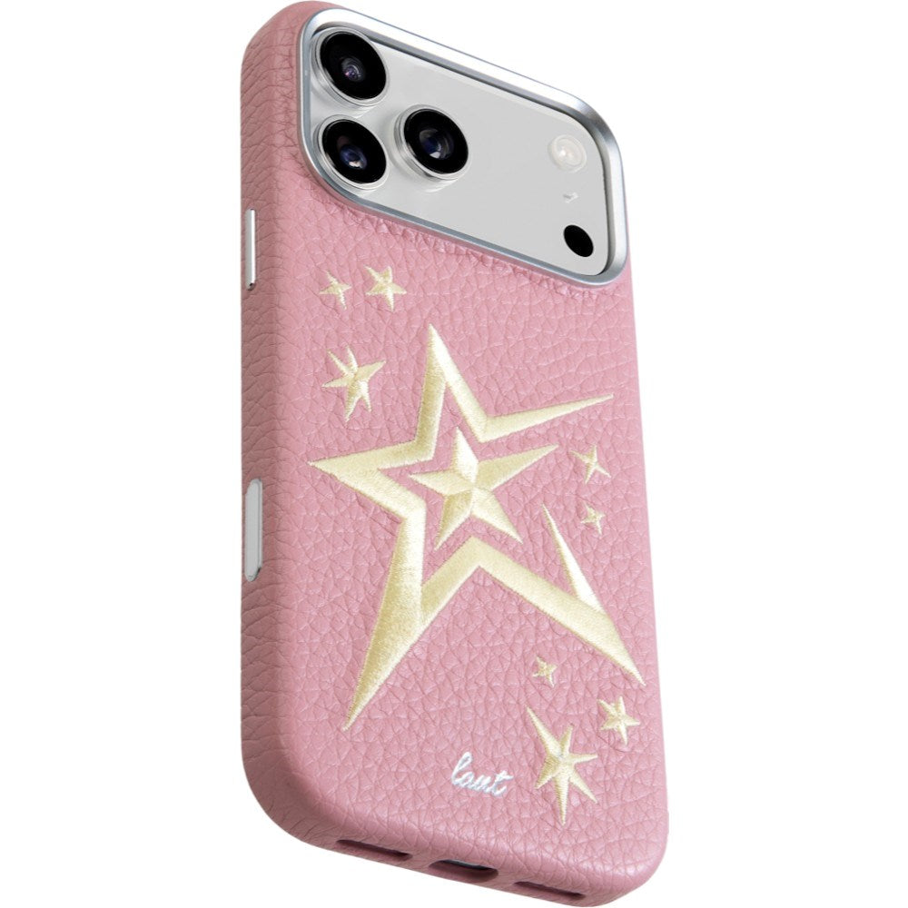 LAUT iPhone 18 Pro Max / 17 Pro Max TWINE EDGE Mobil Cover med Strop - MagSafe Kompatibel - Pink Crush Star
